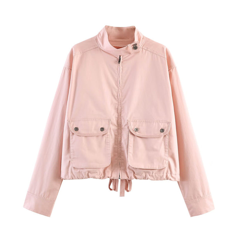 WASHED EFFECT POCKET JACKET