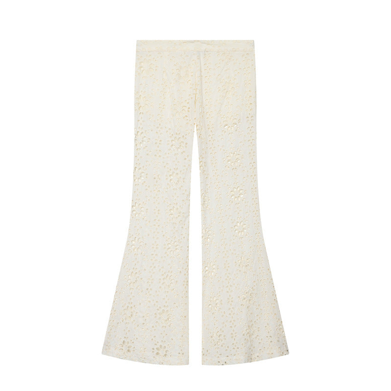 EMBROIDERED FLARE PANTS ZW COLLECTION