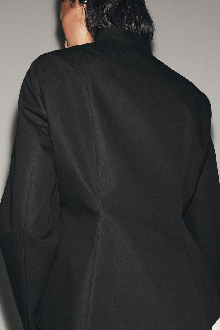 Fireman Clasp Peplum Blazer ZW Collection